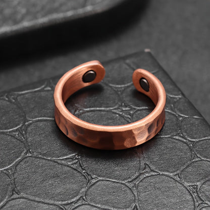 Texturerad ring i koppar