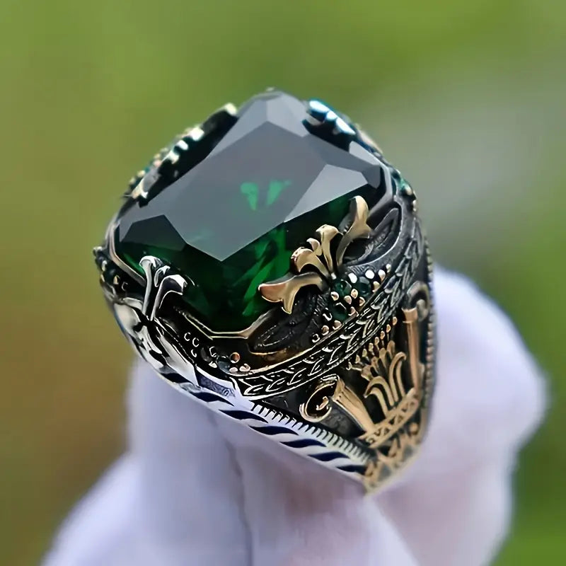 Klara Emerin-ring | Blandat guld