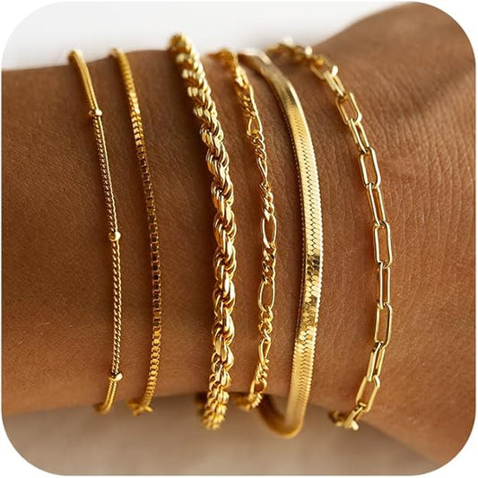 Isabella Vernetta armbandsset | Guld