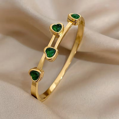 Verde Hearts-armband | Guld