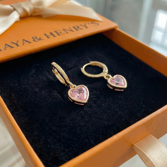 Cupid Charm Dropörhängen | Guld