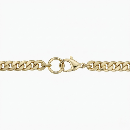 Kubanskt armband i vintagestil | Vitguld