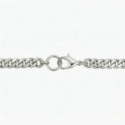Kubanskt armband i vintagestil | Vitguld
