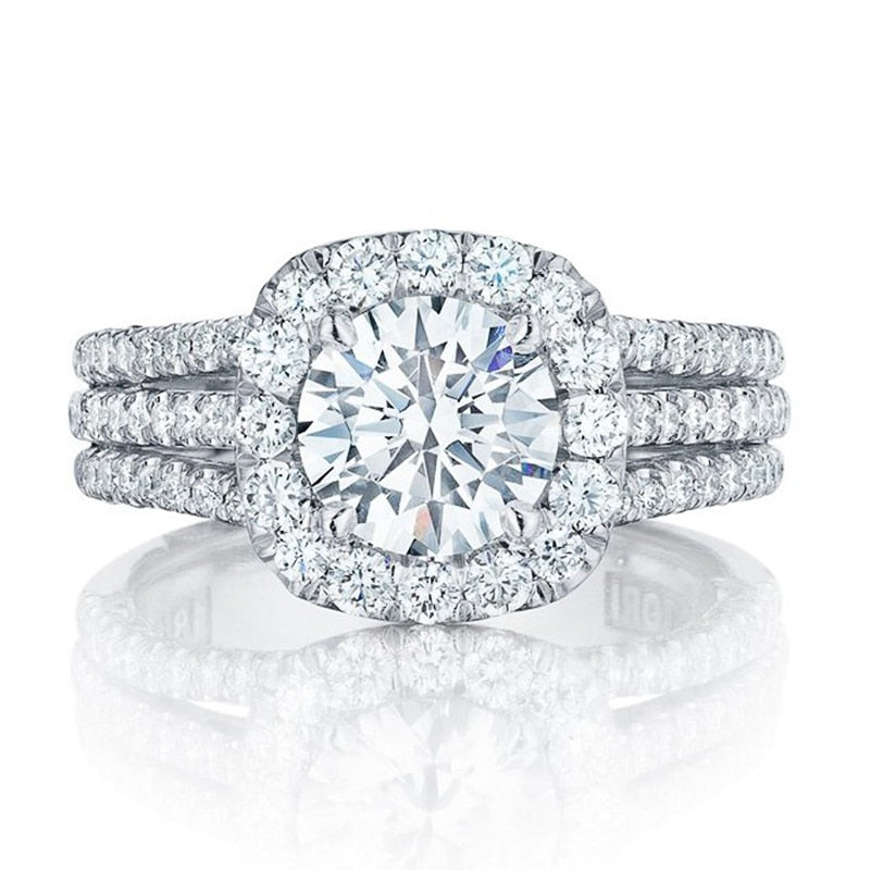 Clarinda Vellori-ring | Vitguld