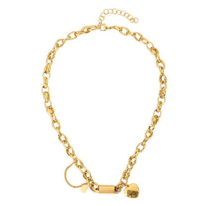 Heartened Chunky-halsband | Vitguld