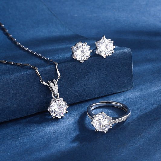 Aria Snowflake-set | Vitguld