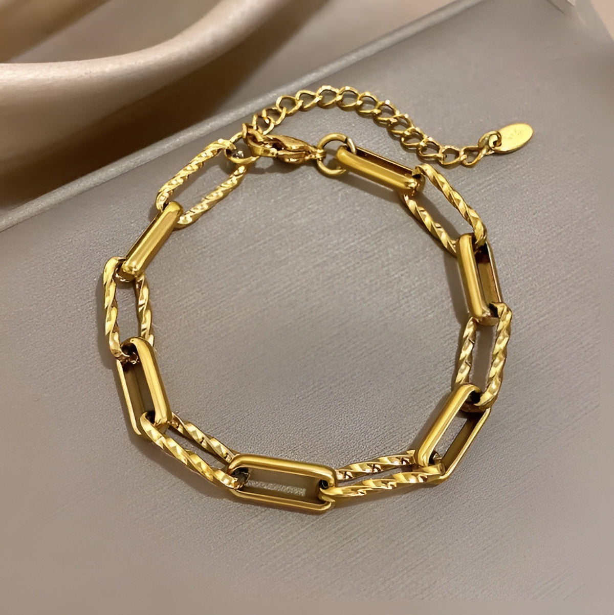 Chunky Link Lorielle-armband | Guld