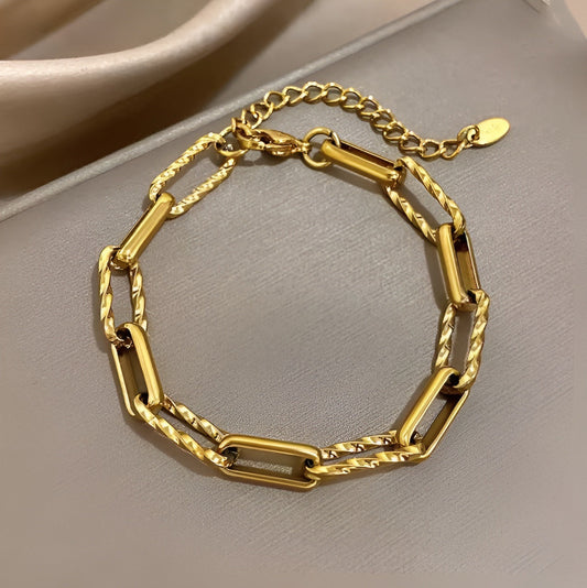 Chunky Link Lorielle-armband | Guld