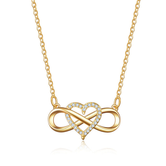 Love Knot Infinity-halsband | Guld