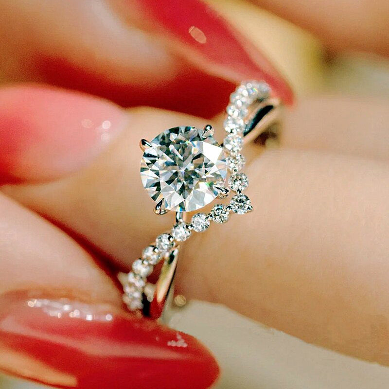 Celina Everhart-ring | Vitguld