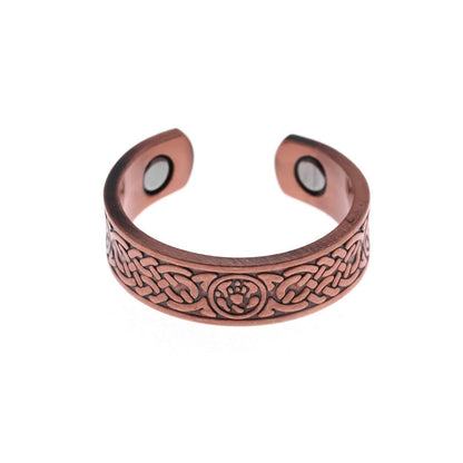 Runvävd kopparring