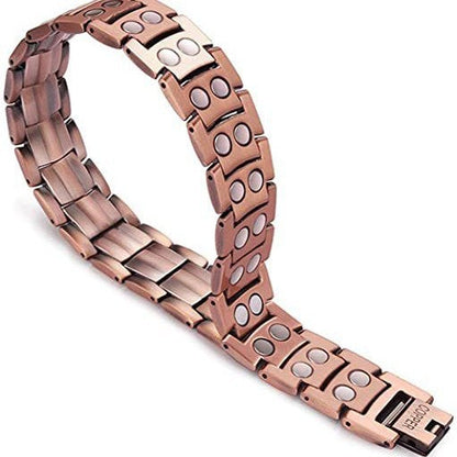 Modernt kedjearmband i koppar