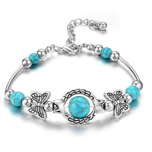 Oasis Butterfly Drift-armband | Vitguld