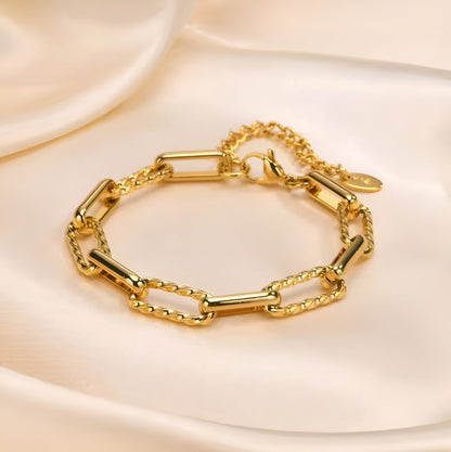 Chunky Link Lorielle-armband | Guld
