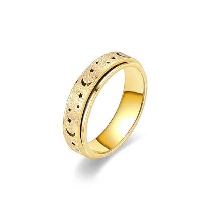 Atlas Night Sky-ring | Vitguld