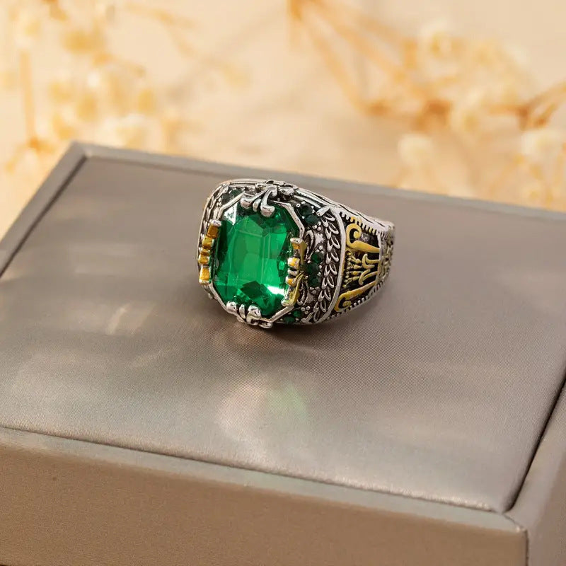 Klara Emerin-ring | Blandat guld