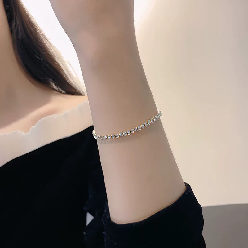 Vionelle Marquise tennisarmband | Guld