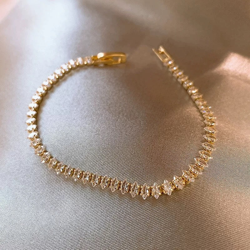 Vionelle Marquise tennisarmband | Guld
