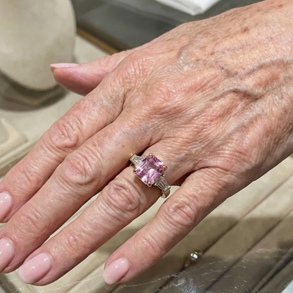 Pink Verve-ring | Vitguld