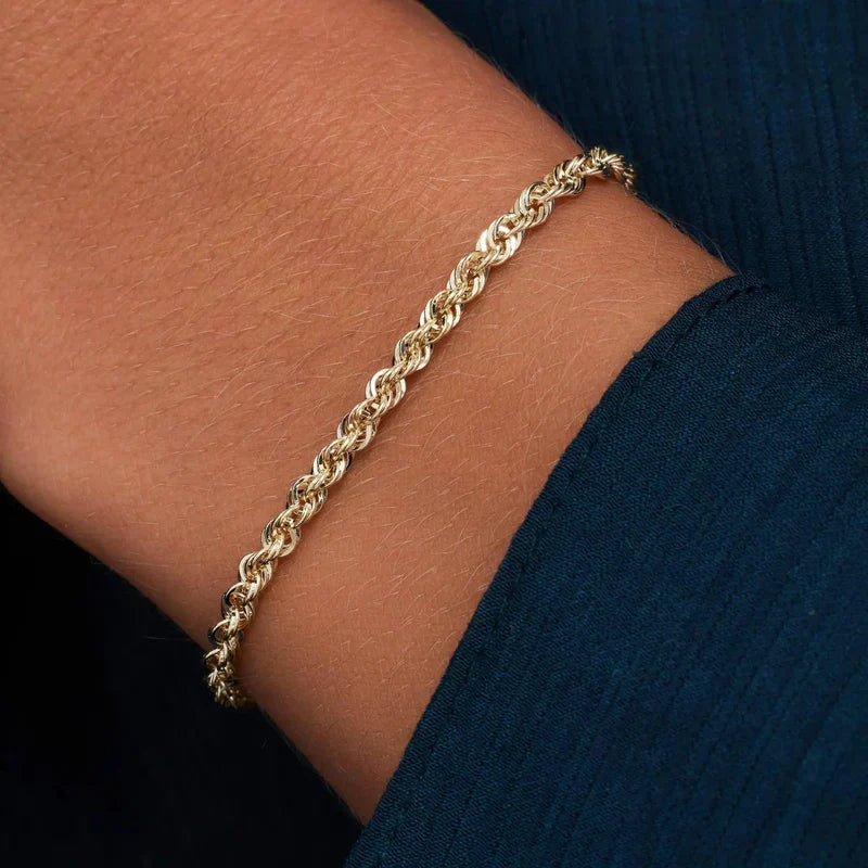 Twisted Chain-armband | Guld