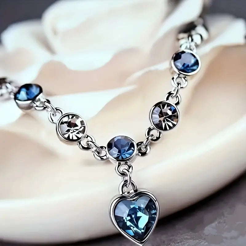 Ocean Heart Glow-armband | Vitguld