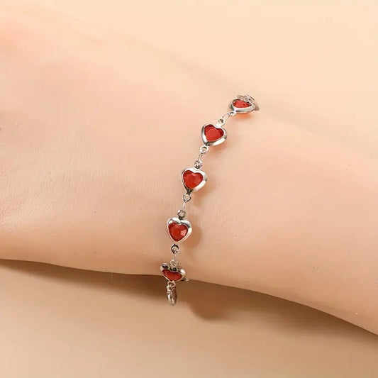 Ophelyra Garnetelle-armband | Vitguld