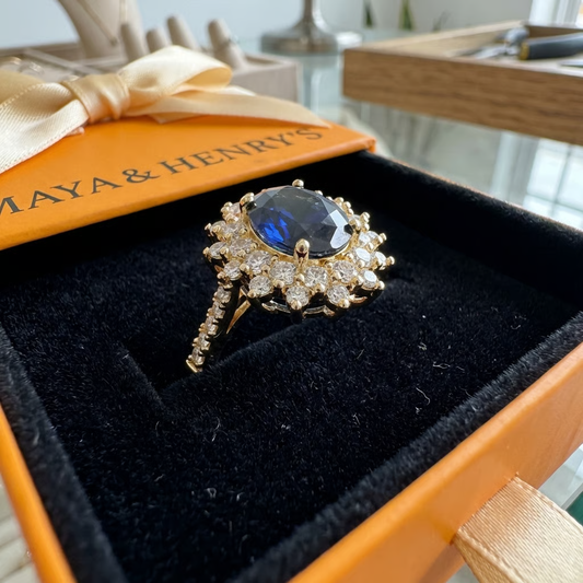 Vionne Saphirae-ring | Guld