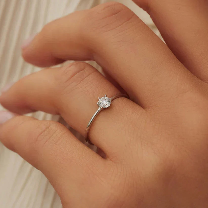 Abella Maris-ring | Vitguld