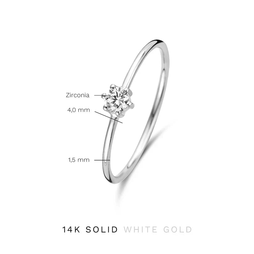 Abella Maris-ring | Vitguld