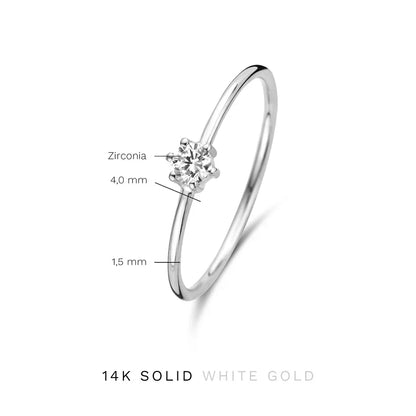 Abella Maris-ring | Vitguld