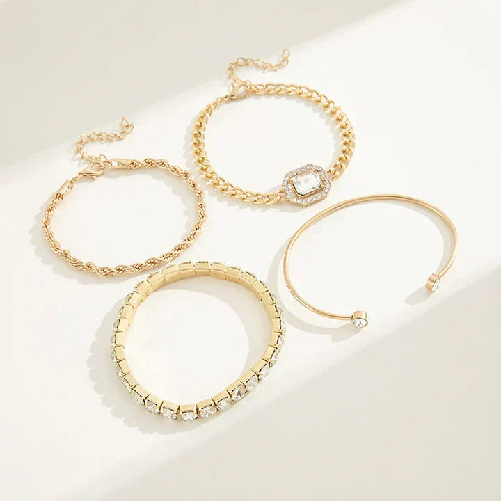 Domitia Calvina-armbandsset | Guld